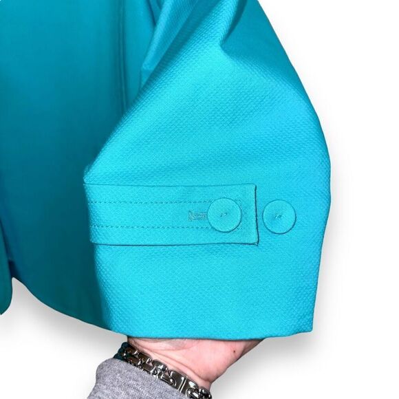 NWT Talbots Petites Teal Blue Sport Jacket Size 12P - Picture 6 of 8